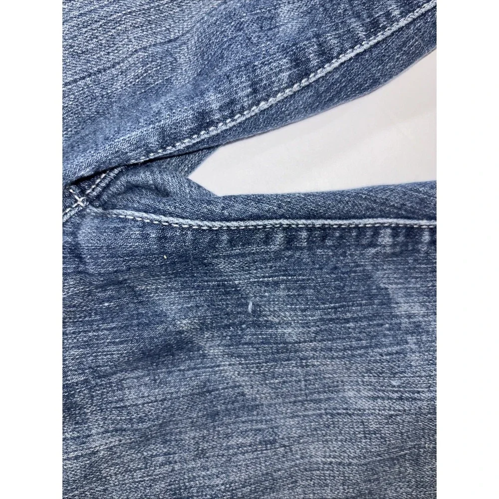 Aeropostale Women's Bermuda Shorts Blue Denim size 5/6 Embroidered pockets